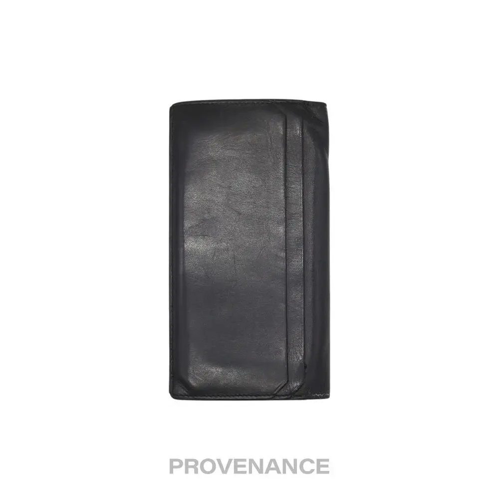 🔴 Saint Laurent Paris SLP Long Wallet - Black Calfskin Leather - Picture 2 of 9